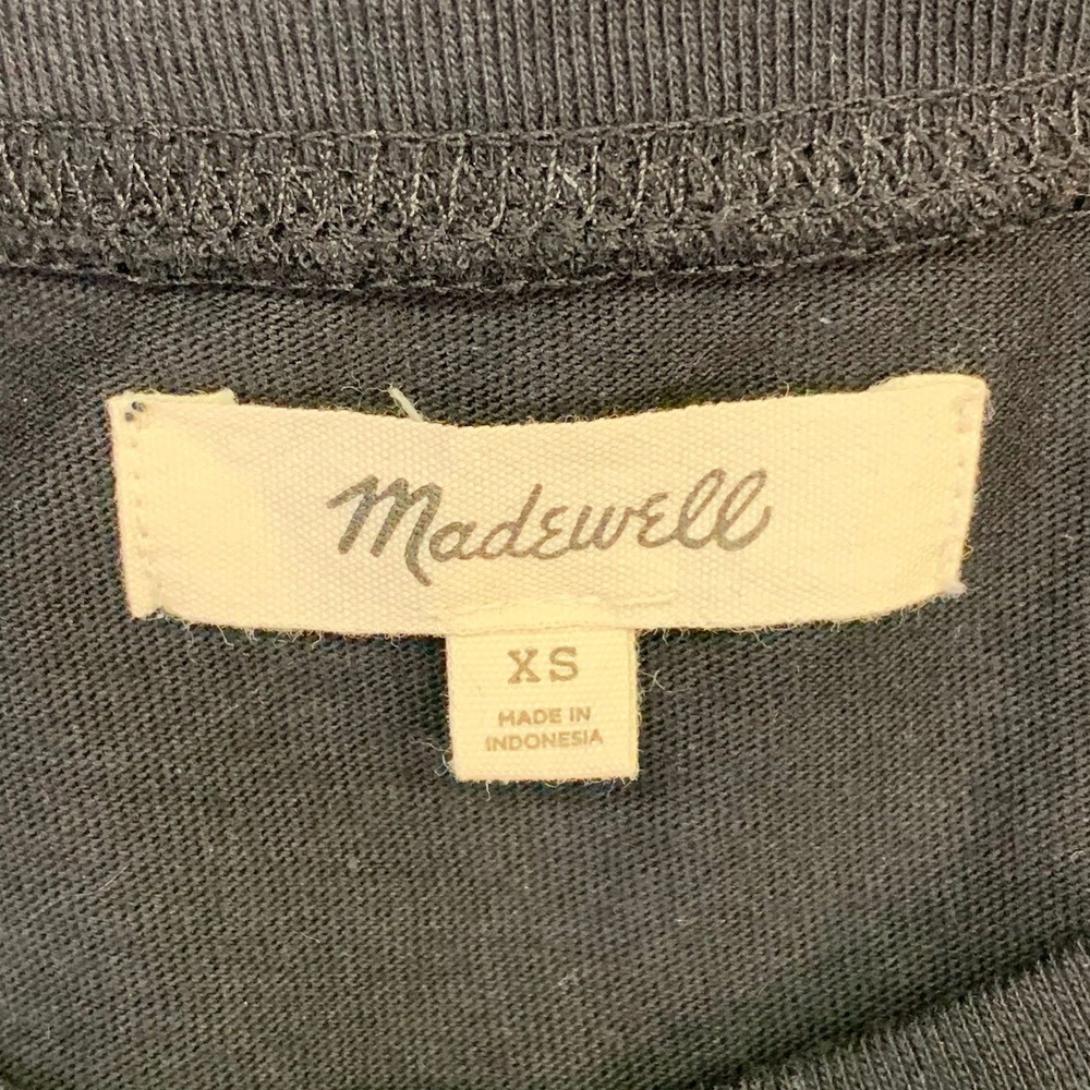 Madewell‎ Women's Tee Dress Black Cotton Short Sleeve T Shirt Dress Size XS - Picture 6 of 14